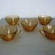 Vintage orange glass cups