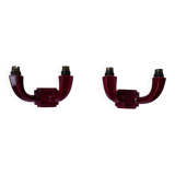 Pair of Art Deco ceramic wall sconces