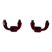 Pair of Art Deco ceramic wall sconces