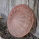 Vintage Art Deco ceiling light, geometric pattern ceiling fixture, bowl.