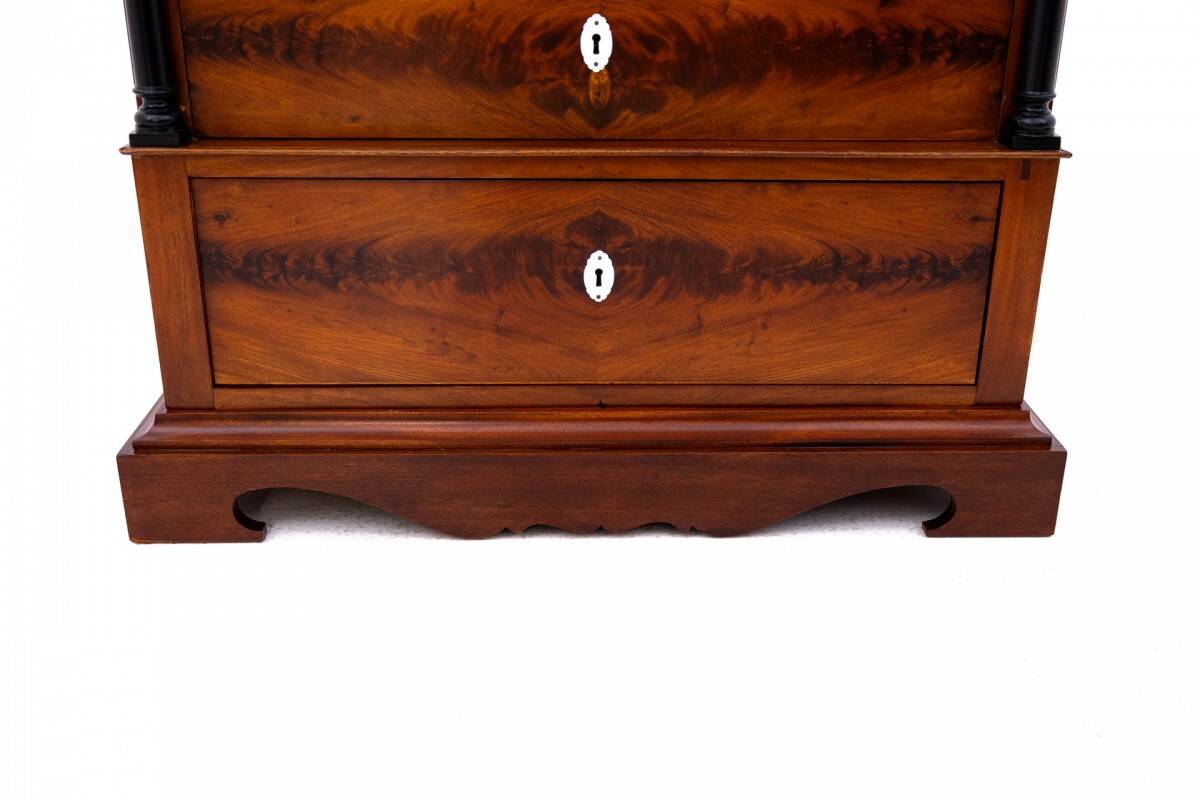 Antique mahogany chest of drawers with drawers, Scandinavia, 2nd half of th