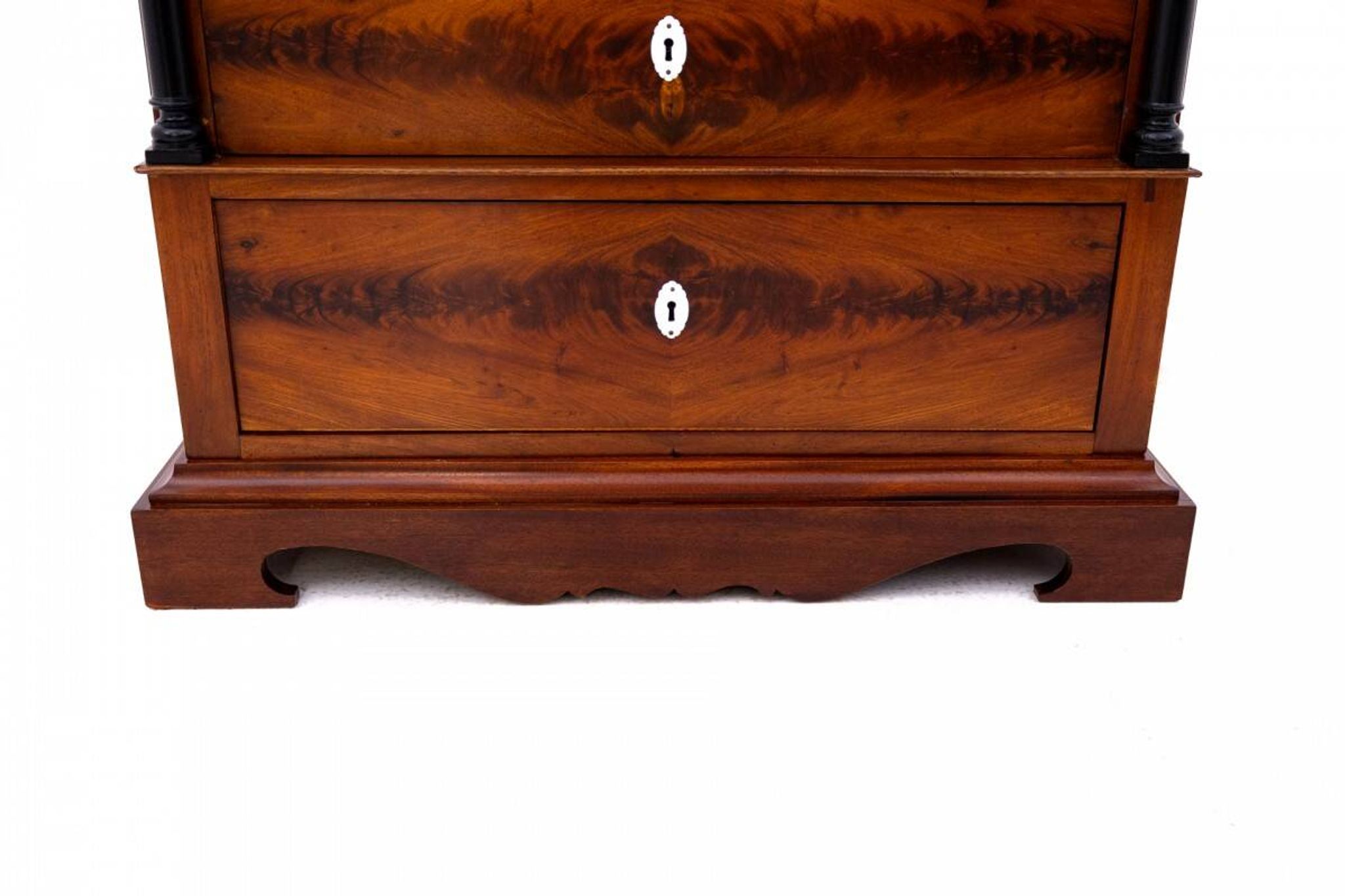 Antique mahogany chest of drawers with drawers, Scandinavia, 2nd half of th