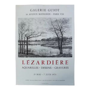 Affiche exposition 1975 Galerie