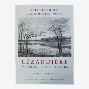 Aymar de Lezardière Poster Exhibition 1975 Guiot Gallery