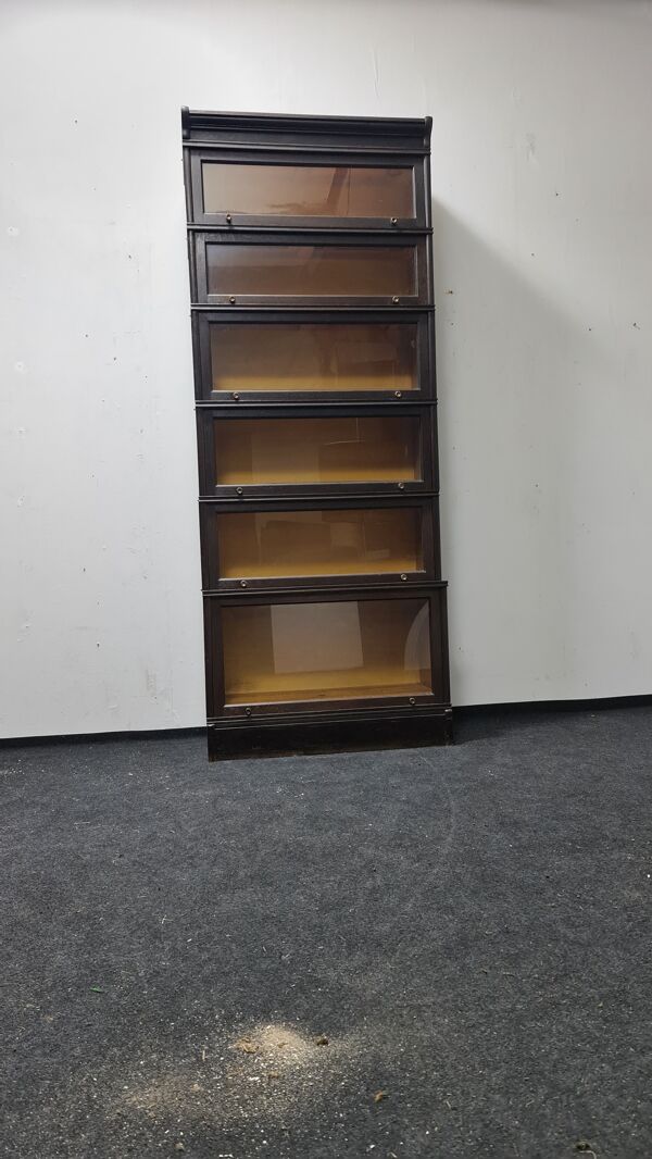 Étagère à livres Barristers en chêne vintage par Soennecken Allemagne