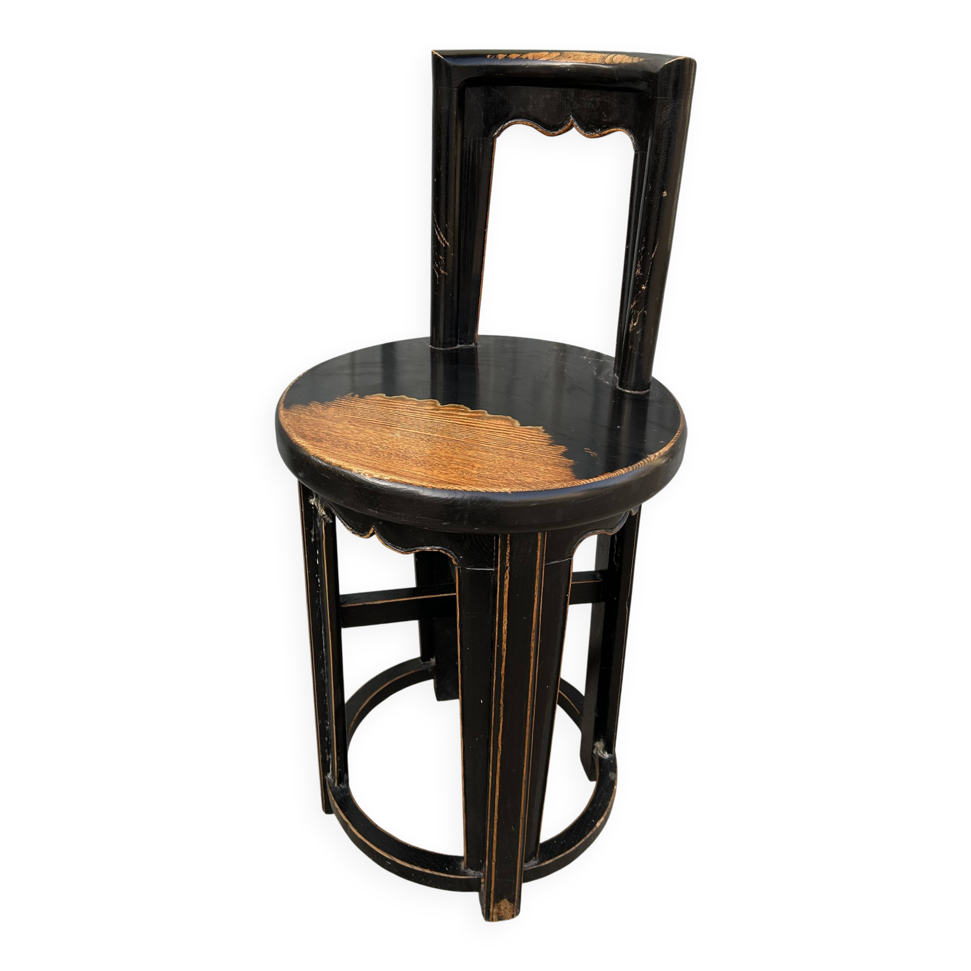 Antique Asian chair made of solid wood