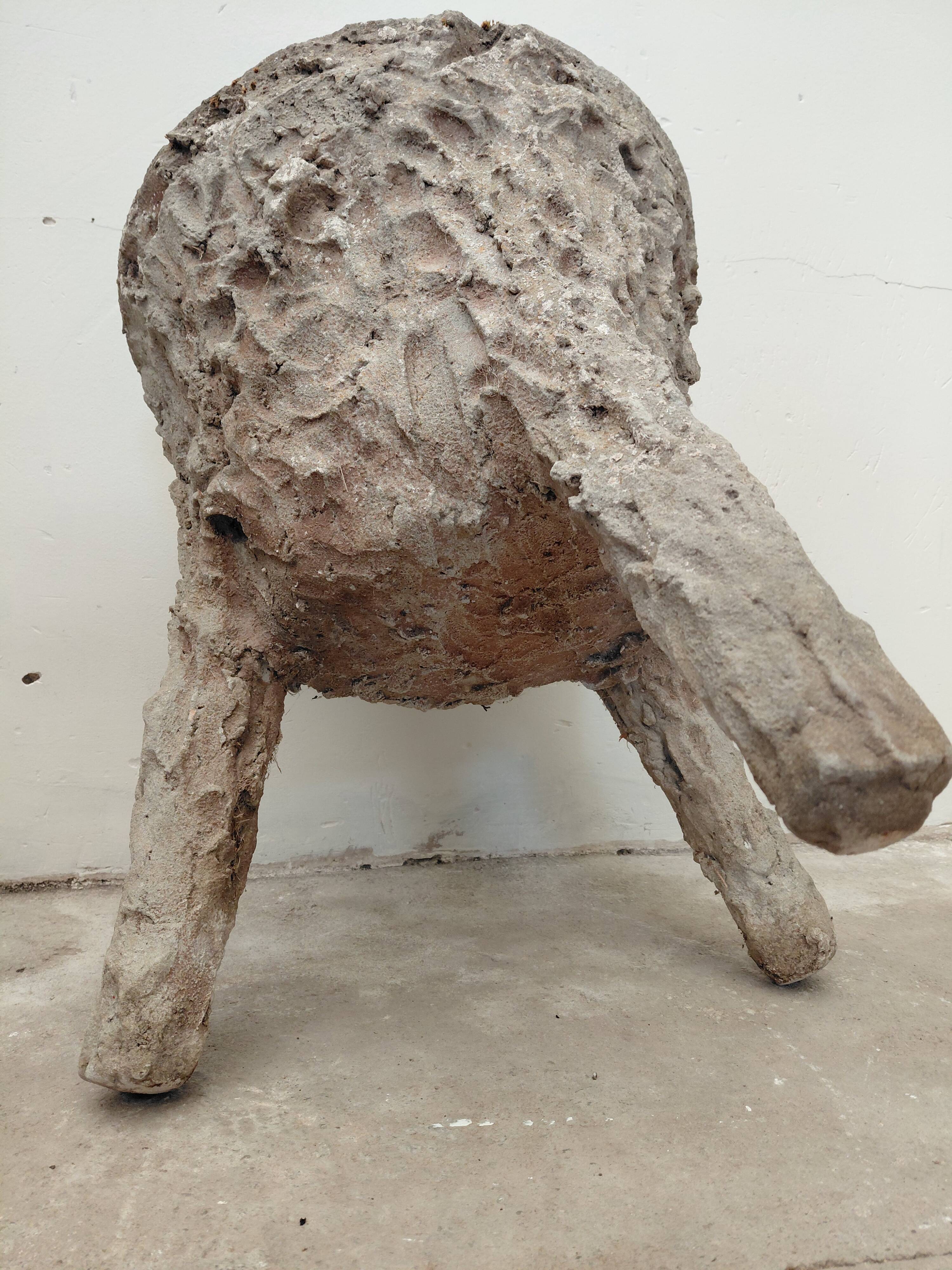 50s concrete planter