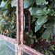 Industrial arched metal window L128xH114 19th century glass roof 2 leaves
