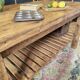 XXL solid oak kitchen island/worktop 180 x 105