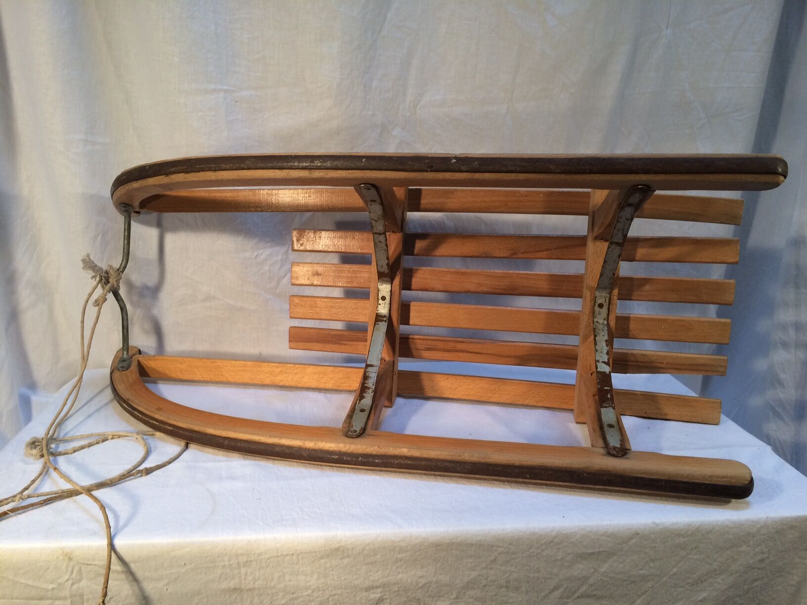 Davos vintage sled in solid beech - 60s/70s