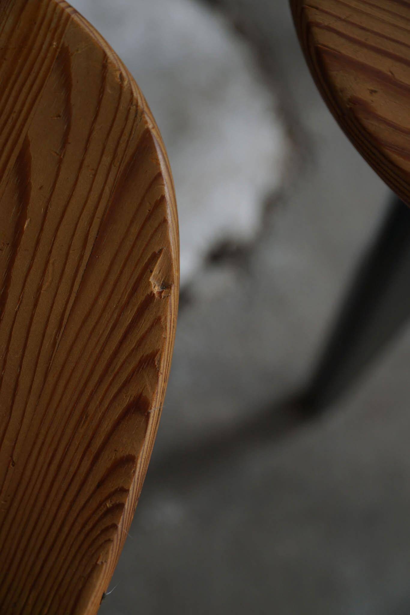 Set of 4 'Thema' chairs in pine by Yngve Ekström, Swedese, Modern Swedish, 1954