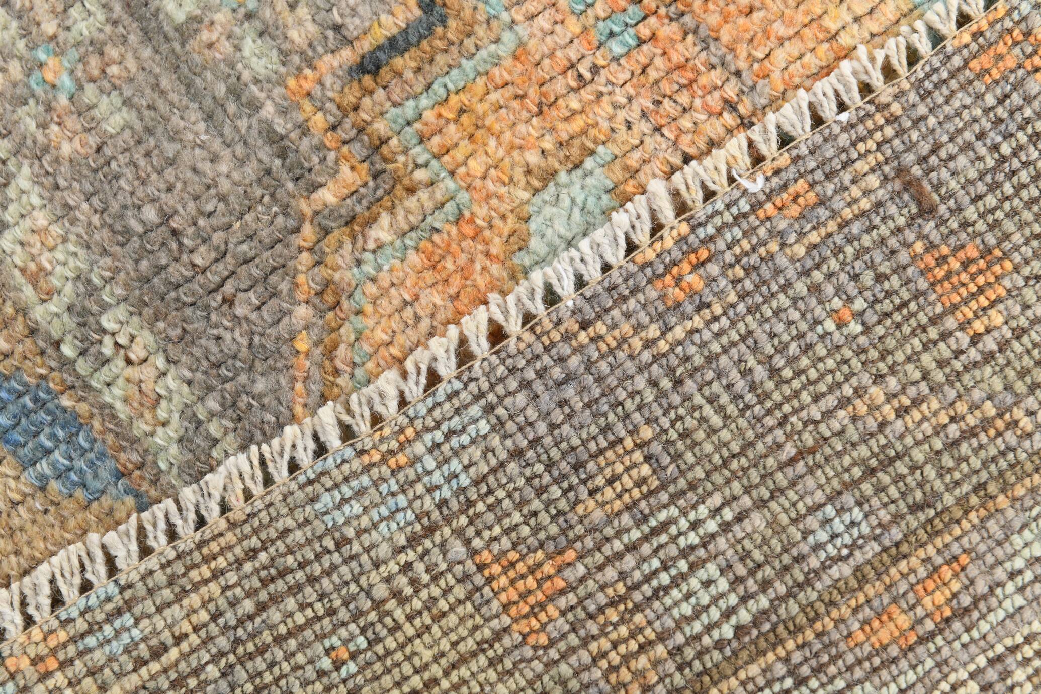 4x7 Vintage Light Orange & Brown Persian Rug, 133x213Cm