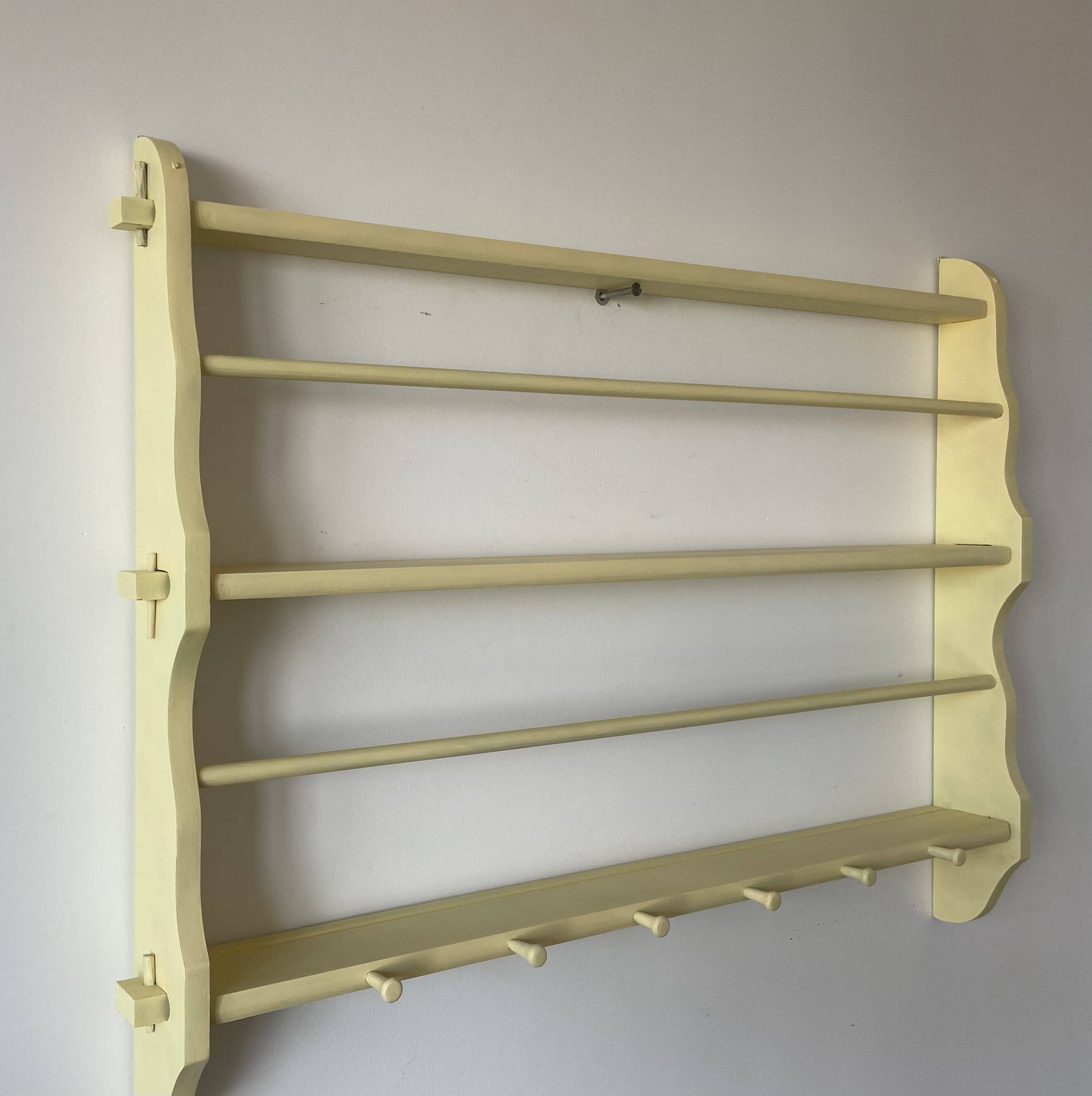 Old wooden wall shelf