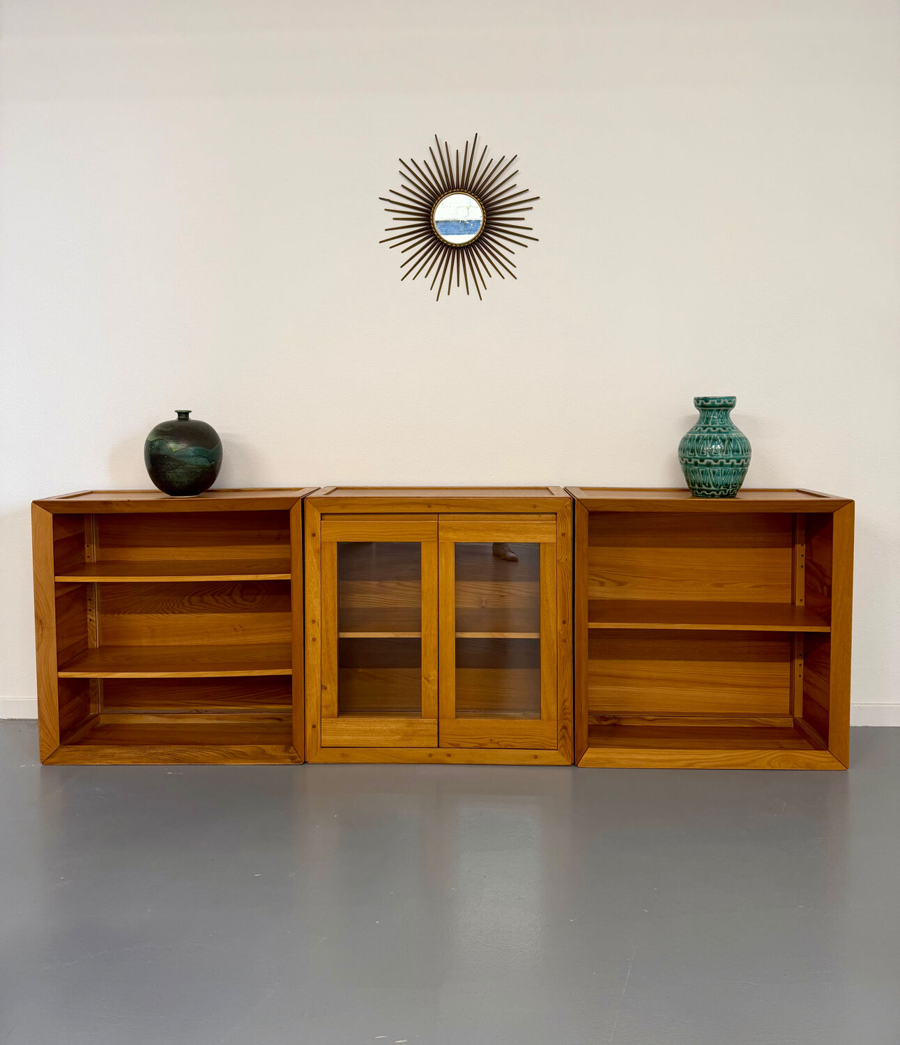 Ensemble modulable enfilade Ateliers Chauvin bois massif  design 70