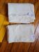 Set of 2 antique pieces in authentic pure linen.