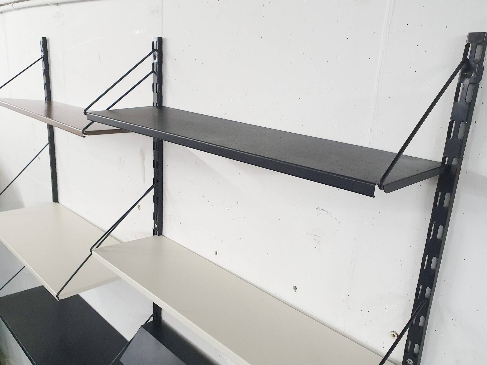 Tjerk Reijenga for Pilastro metal wall unit, The Netherlands 1950's