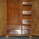 Small Art Deco wardrobe in satin walnut, circa 1930.