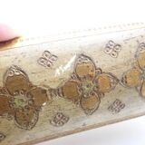 Boite à timbre Florentine en bois, Italie vintage