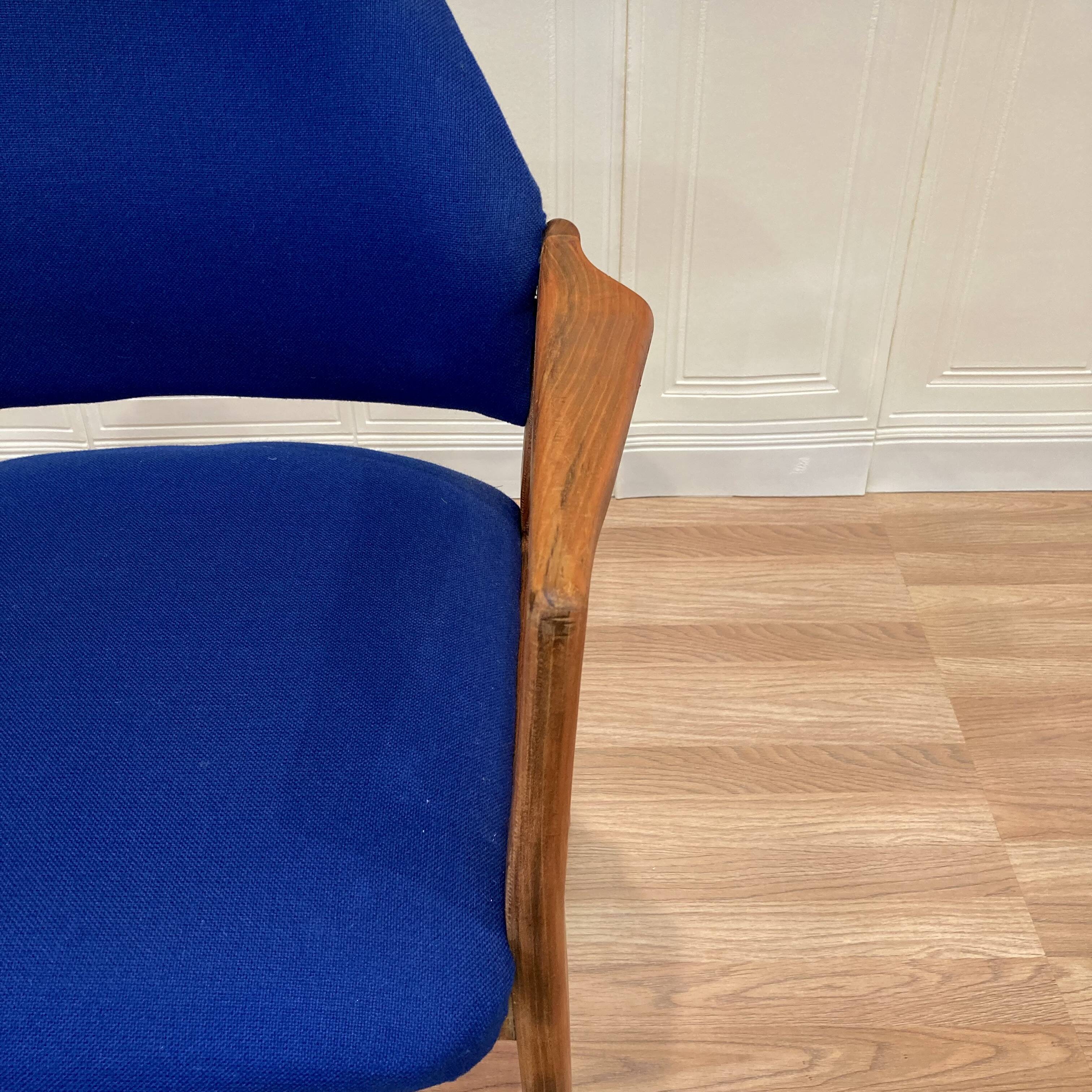 Suite of 4 designer armchairs 1950 "Hartmut Lhomeyer".