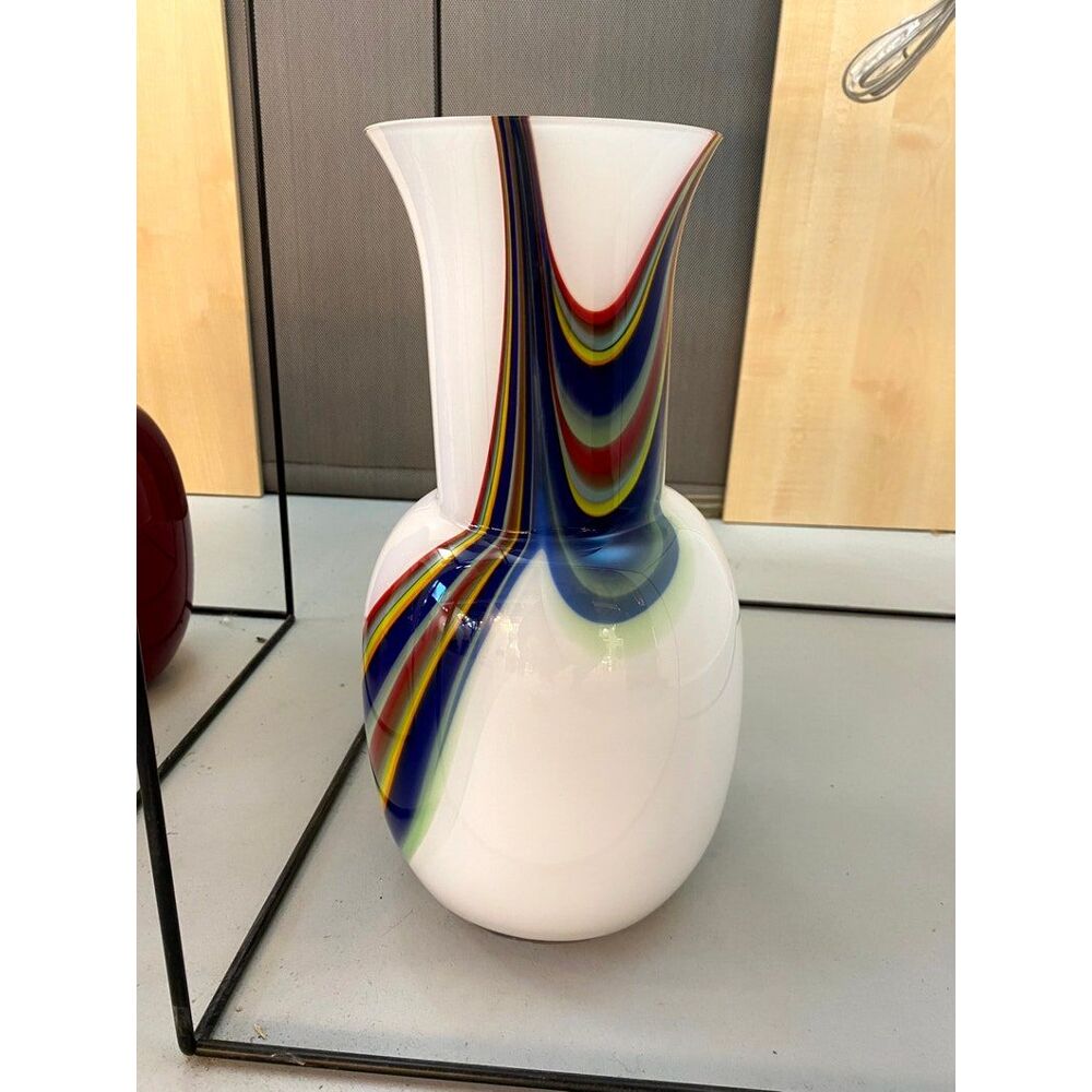 Contemporany vase murrine in murano glass