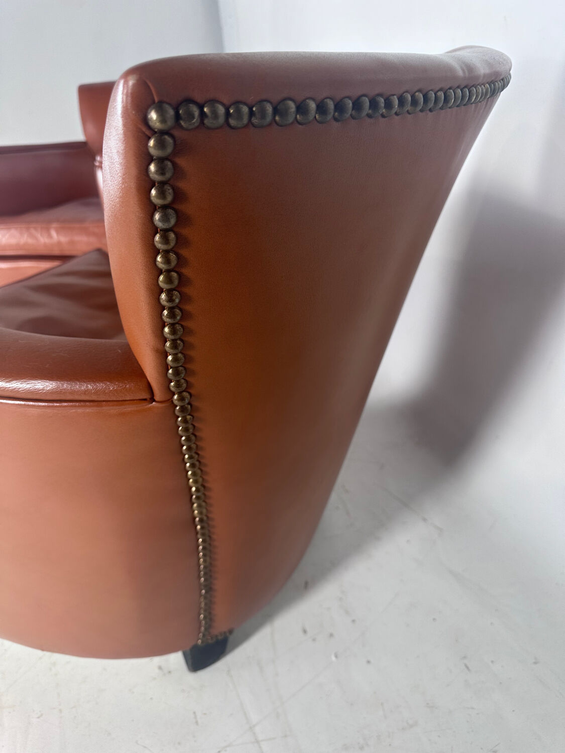 Pair of club armchairs