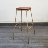 Small harness, brass plant holder and wood