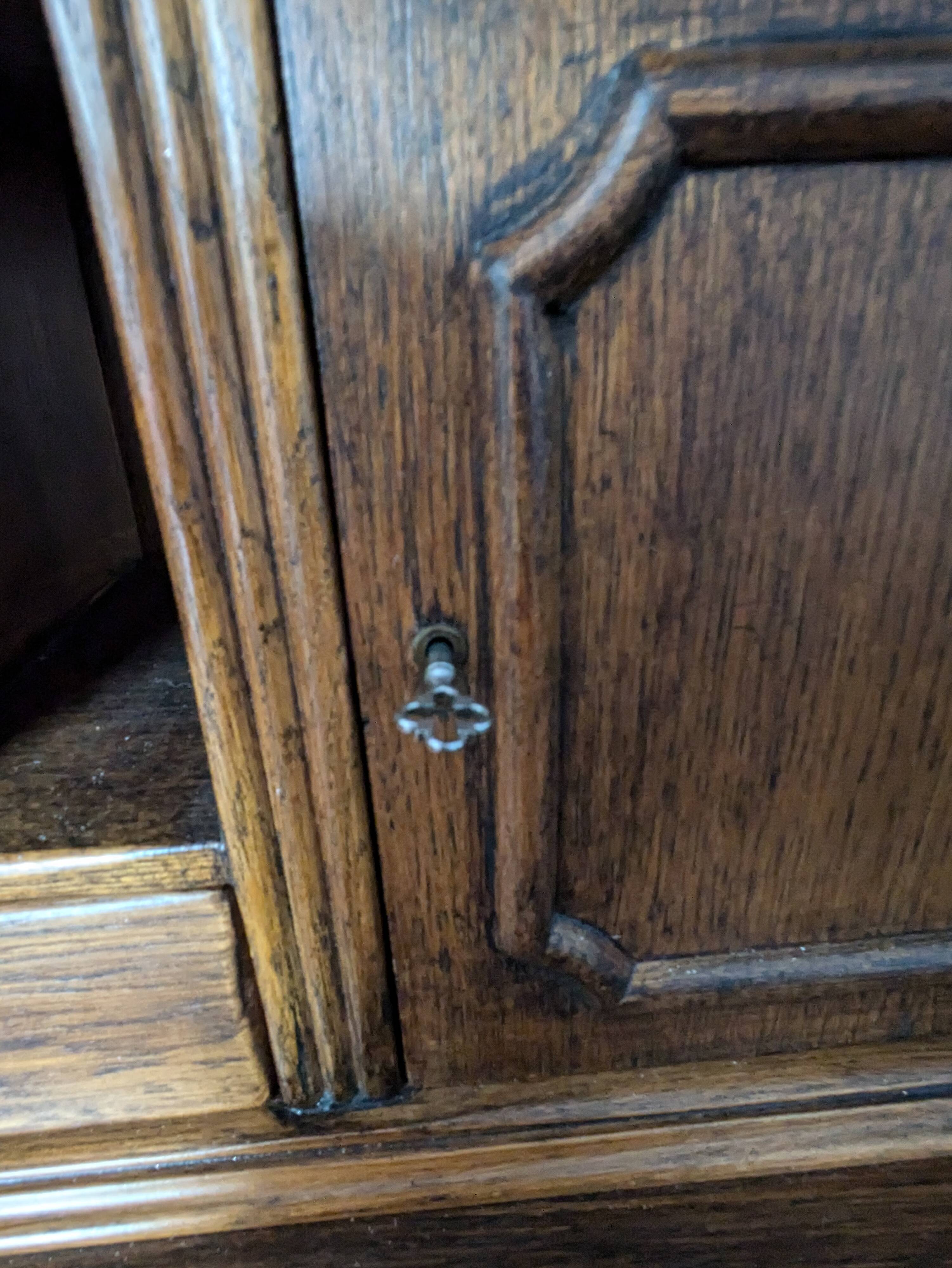 Solid wood secretary