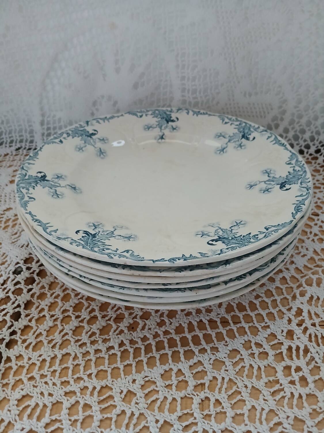 Longwy iron earth dinnerware set