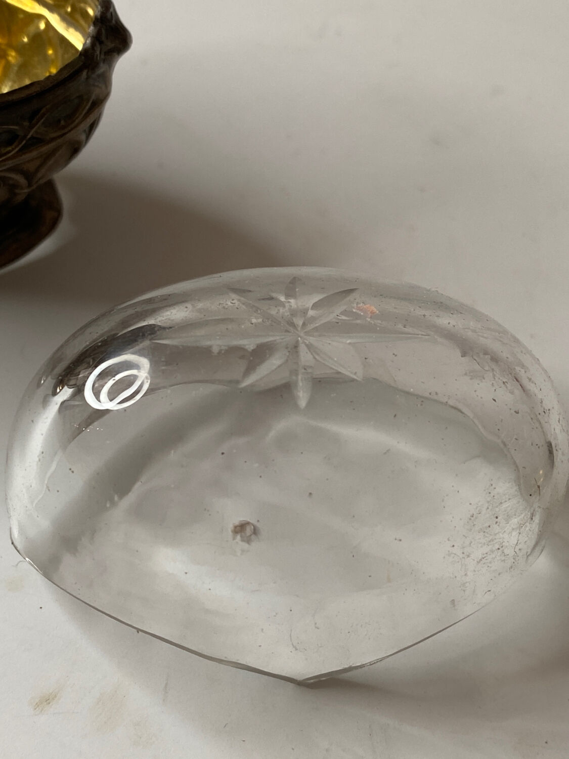 2 salt shakers Saint Louis in silver