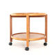 Danish Trolley with Removable Tray - teak