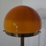 Brass and Glass Floor Lamp, 1970s