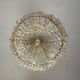 Important lustre sac de perle en cristal taillé navette, vers 1800