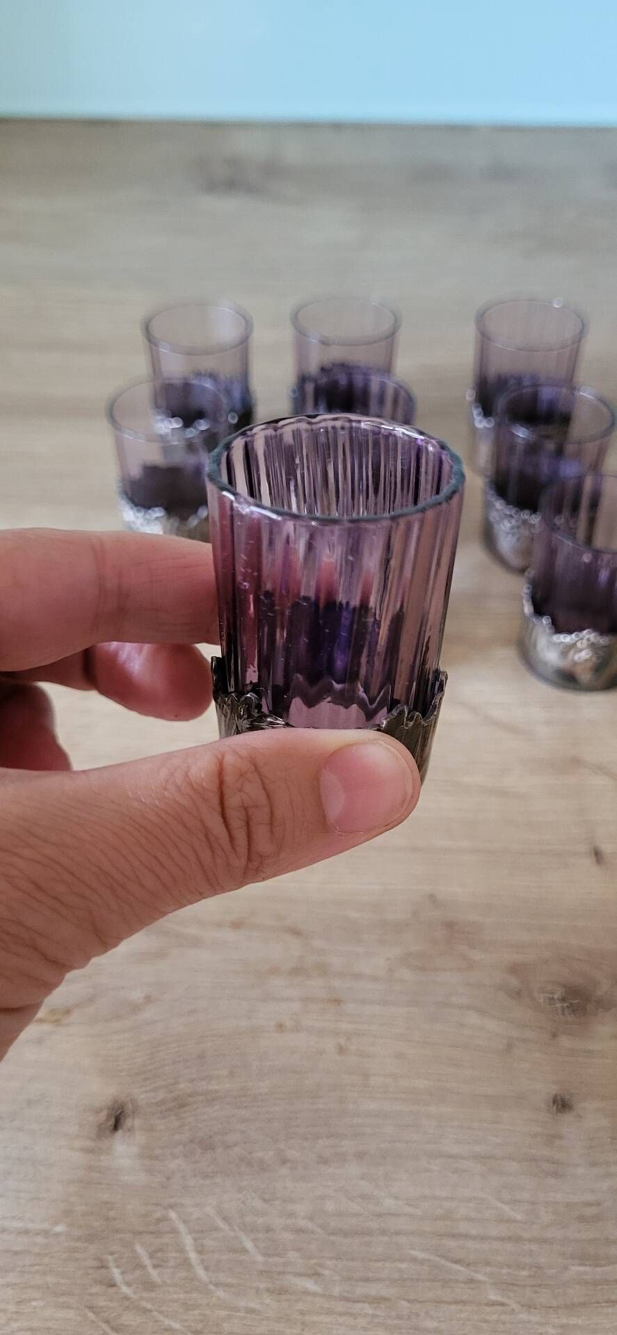 Antique liqueur glasses