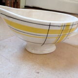 Service of ceramic plates Salins vintage Montreal yellow