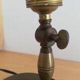 World War 2 WWII portable adjustable brass table lamp 1940s
