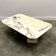 Vintage pink and gray marble coffee table, Italy. 1980s