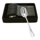 Set of 12 silver-plated metal table spoons Christofle Amérique, Art Deco, 20.5 cm.