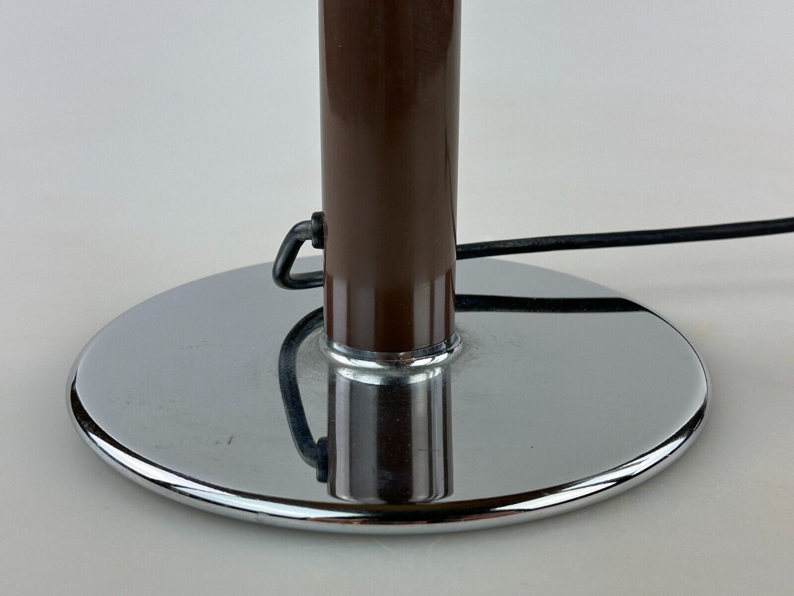 60s 70s table lamp Ingo Maurer Gulp tube lamp chrome metal Space Age