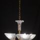 Elegant Murano Candlestick Iridescent Leaves