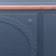 Vintage dark blue hand painted regency style buffet