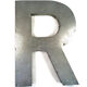 Lettres en zinc galvanisé vintage 20 cm : AMOUR A poser ou fixer au mur