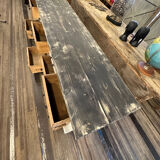 Countertop or loom cabinet with panel drawers