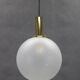 1970s Pendant Glass Light by Targetti , Italy