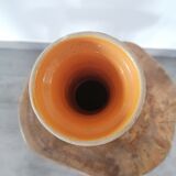 Clear natural terracotta vase decorated ethnic motifs
