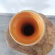 Clear natural terracotta vase decorated ethnic motifs