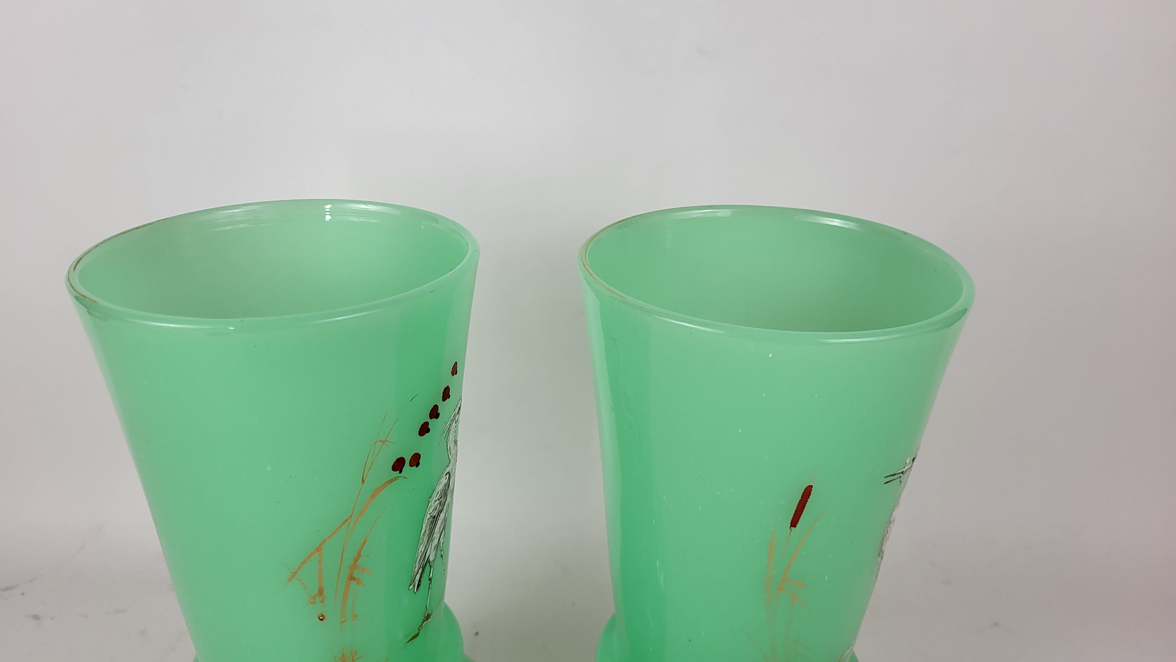 Pair of opaline vases