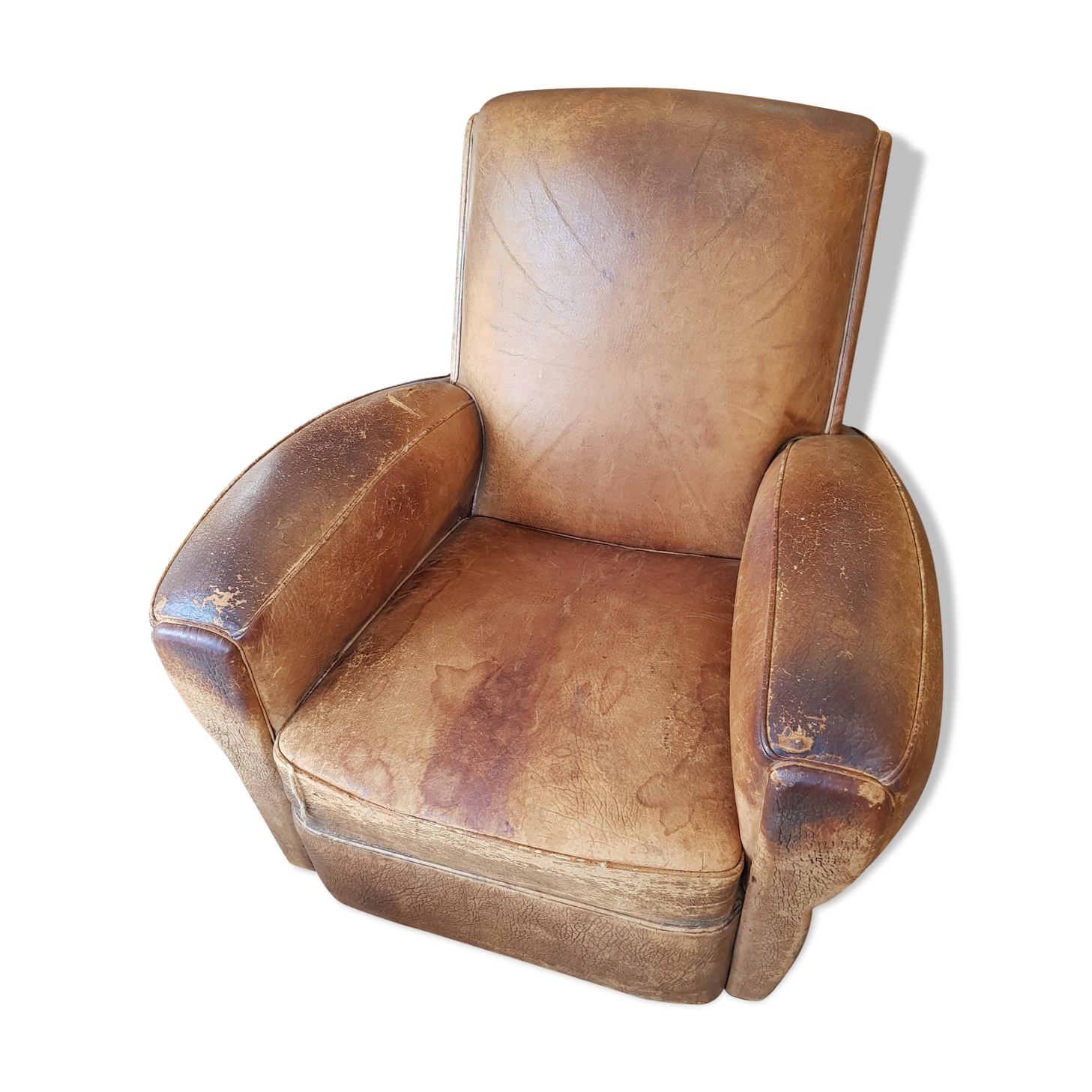 Club leather armchair