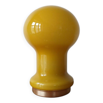 Lampe de table en verre de design mid-century, années 1970