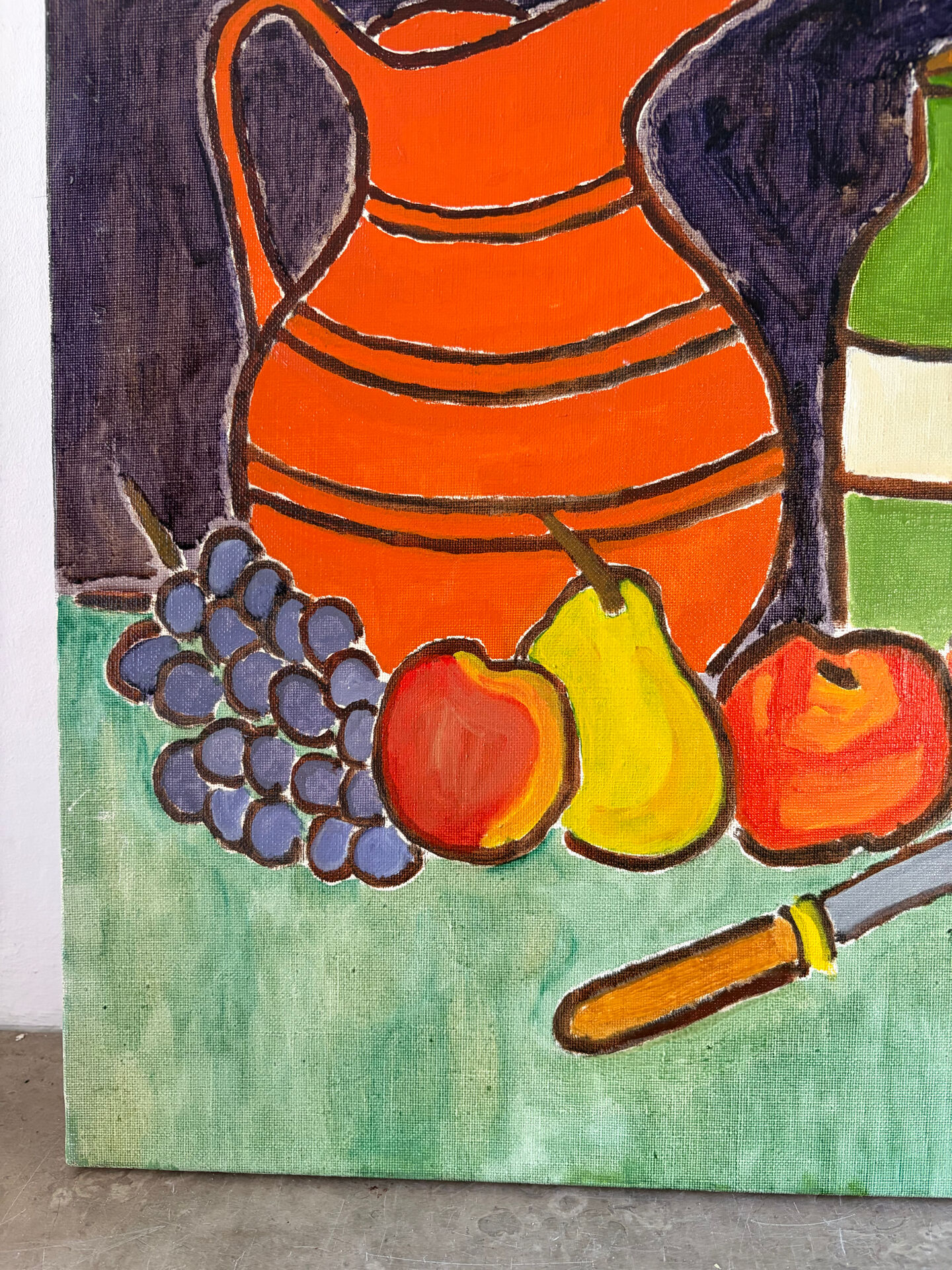 Nature morte signée Lalles 1982