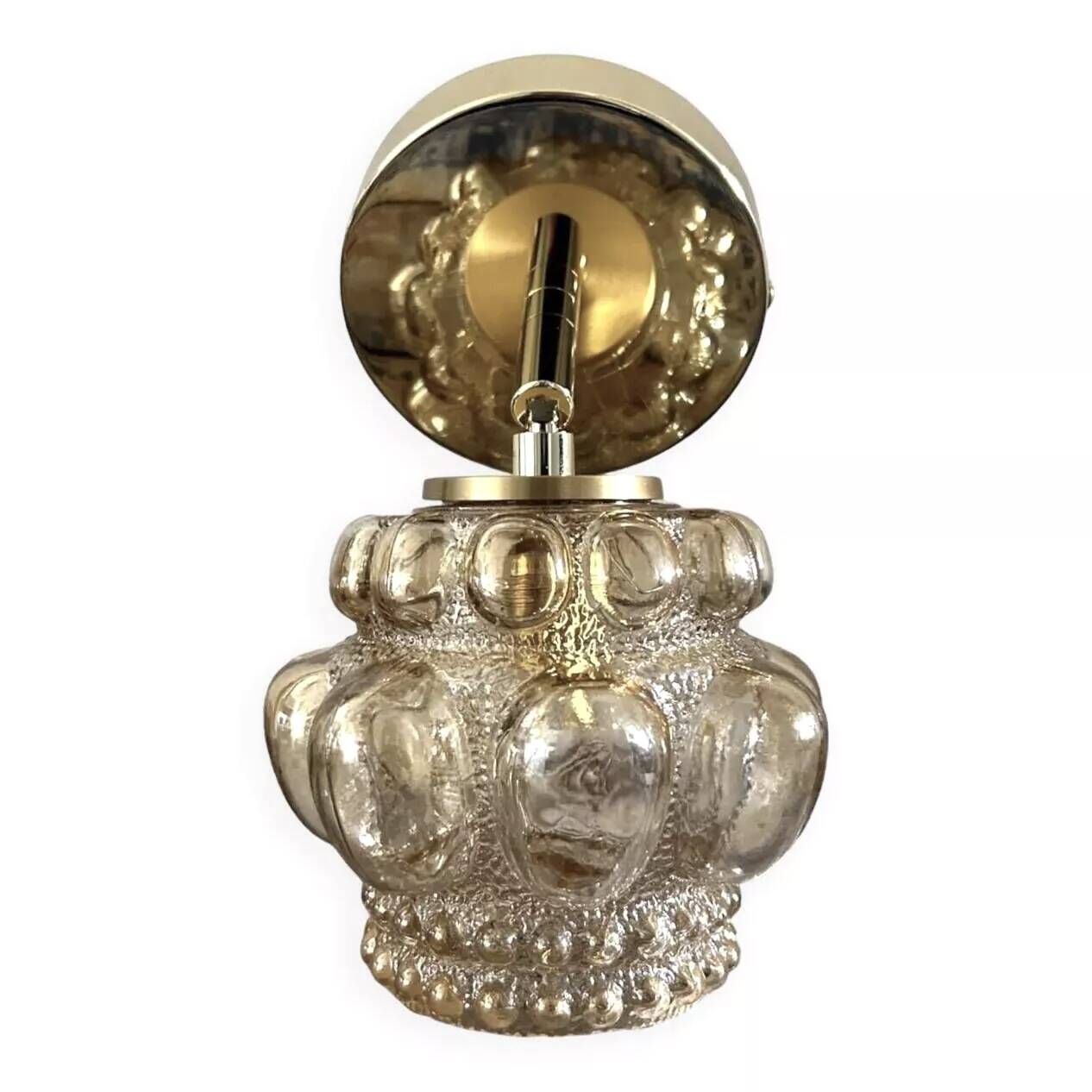 Gold tilting wall light